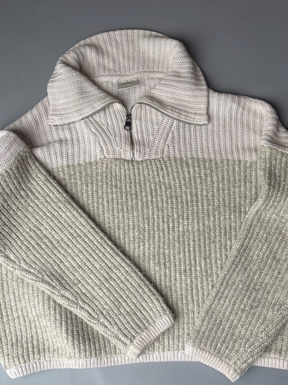Varley Willard Two-Tone Half-Zip Sweater